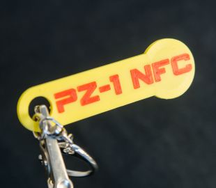 Zasouvátko do nákupních vozíků PZ-1 s NFC čipem.